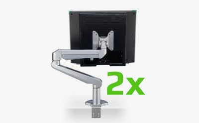 2 Monitor Arms BulDesk Pro Arm