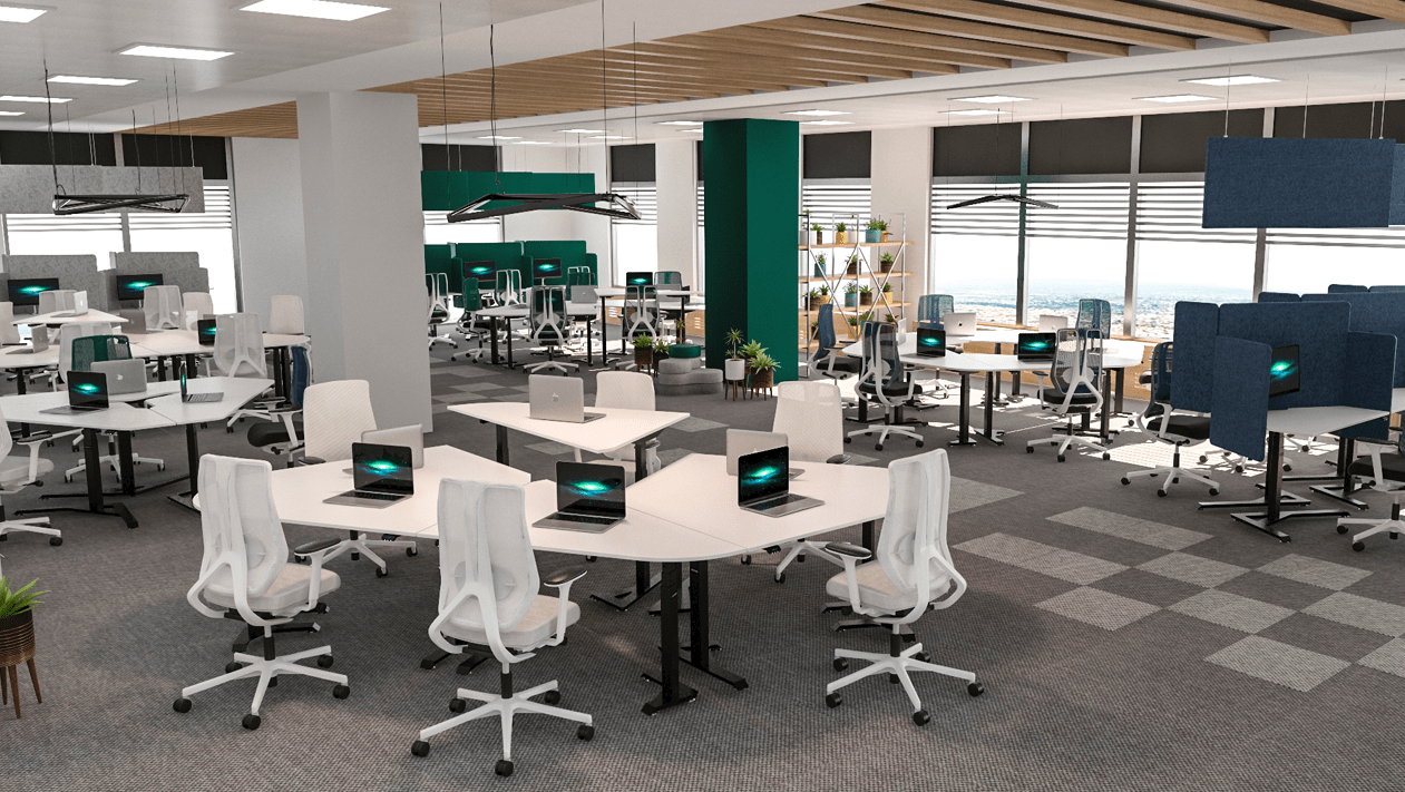 Office with standing desks BulDesk Pro